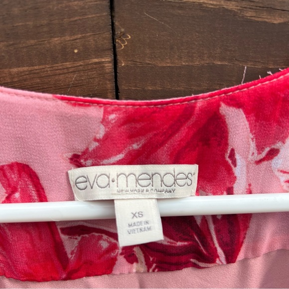 New York & Co Eva Mendes Floral Print Wrap Maxi Dress - Picture 4 of 8